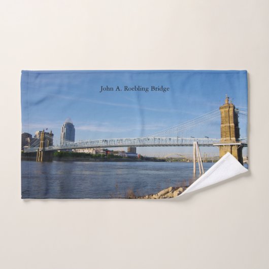 John A. Roebling Bridge handdoekset Bad Handdoek (Handdoek)
