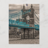 John A Roebling hangbrug 2 Briefkaart (Voorkant)