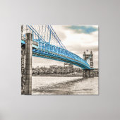 John A Roebling hangbrug Canvas Afdruk (Voorkant)