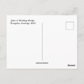 John A. Roebling Suspension Bridge Kentucky Vereni Briefkaart (Achterkant)