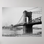 John A. Roebling Suspension Bridge Poster (Voorkant)