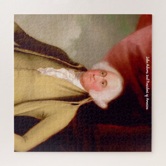 John Adams 2e President van Amerika. Legpuzzel (Horizontaal)