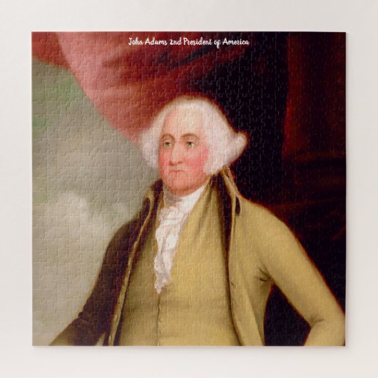 John Adams 2e President van Amerika. Legpuzzel (Verticaal)