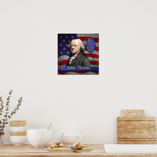 John Adams: 2e President van de Verenigde Staten Poster (Keuken)