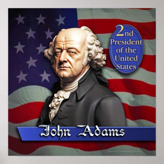 John Adams: 2e President van de Verenigde Staten Poster (Voorkant)