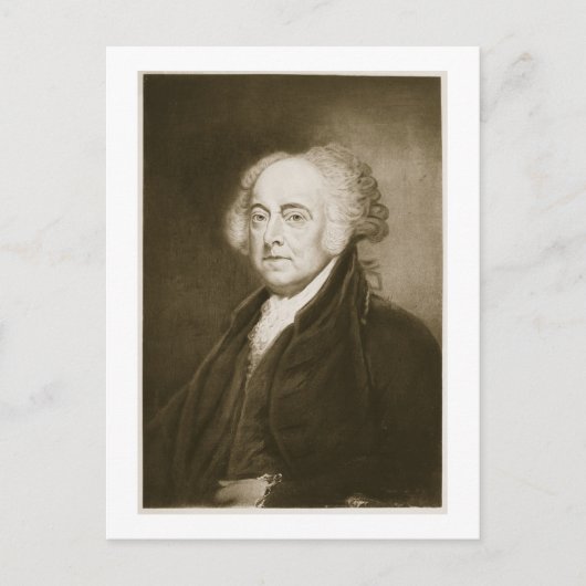 John Adams, 2e President van de Verenigde Staten v Briefkaart (Voorkant)