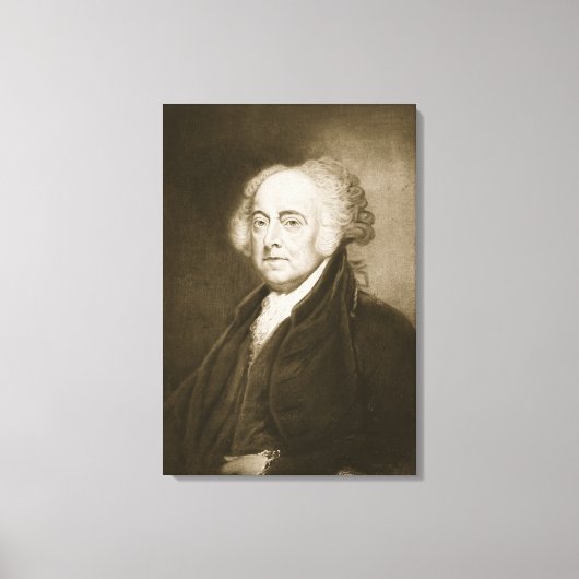 John Adams, 2e President van de Verenigde Staten v Canvas Afdruk (Voorkant)