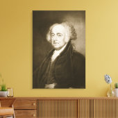 John Adams, 2e President van de Verenigde Staten v Canvas Afdruk (Insitu (Woonkamer))
