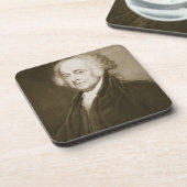 John Adams, 2e President van de Verenigde Staten v Drankjes Onderzetter (Linkerzijde)