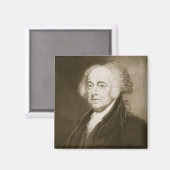 John Adams, 2e President van de Verenigde Staten v Magneet (Voorkant / Achterkant)