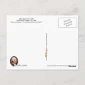 John Adams - 2e President van de VS Briefkaart (Achterkant)