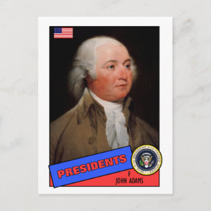 John Adams Baseball Card Briefkaart