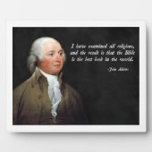 John Adams Bible Fotoplaat (Voorkant)