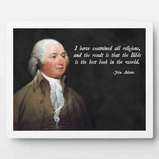 John Adams Bible Fotoplaat (Voorkant)
