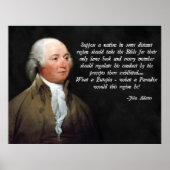 John Adams Bible Quote Poster (Voorkant)
