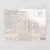 John Adams Birthplace, Massachusetts Briefkaart (Achterkant)