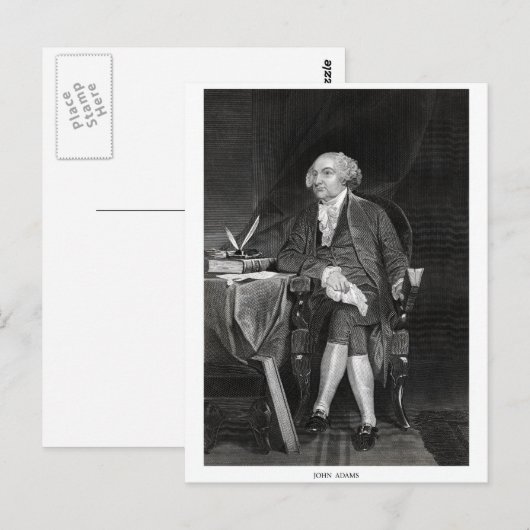 John Adams Briefkaart (Voorkant / Achterkant)