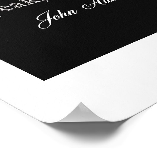 John Adams citaat - Kennis Poster (Hoek)