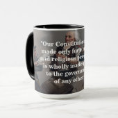 John Adams citaat over onze grondwet Mok (Voorkant links)