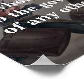 John Adams citaat over onze grondwet Poster (Hoek)