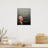 John Adams citaat over onze grondwet Poster (Keuken)