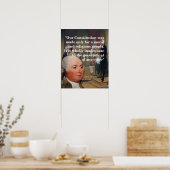 John Adams citaat over onze grondwet Poster (Keuken)