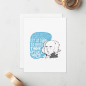 John Adams citeert briefkaart (Voorkant / Achterkant in situ)