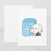 John Adams citeert briefkaart (Voorkant / Achterkant)