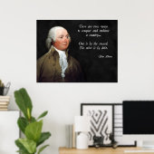 John Adams Debt en Sword Poster (Thuiskantoor)