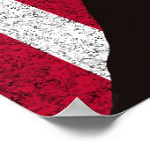 John Adams en de Amerikaanse vlag Poster (Hoek)