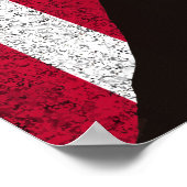 John Adams en de Amerikaanse vlag Poster (Hoek)