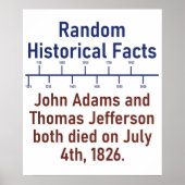 John Adams en Thomas Jefferson - Geschiedenis Poster (Voorkant)