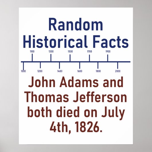 John Adams en Thomas Jefferson - Geschiedenis Poster (Voorkant)