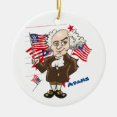 John Adams en Thomas Jefferson Keramisch Ornament (Voorkant)