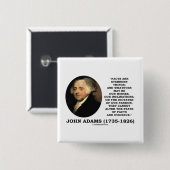 John Adams Feit is het bewijs van het onstuimige Vierkante Button 5,1 Cm (Voorkant /achterkant)