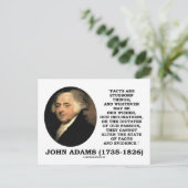 John Adams feiten zijn hardnekkig bewijs Briefkaart (Staand voorkant)