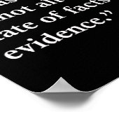 John Adams "Feiten zijn koppige dingen" Citaat Afd Poster (Hoek)