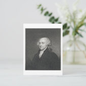 John Adams, gegraveerd door James Barton Longacre Briefkaart (Staand voorkant)