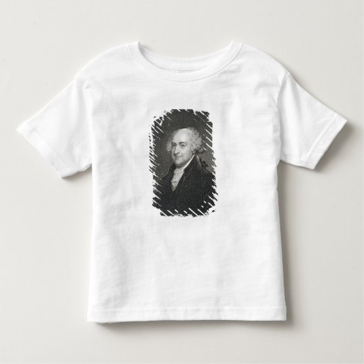 John Adams, gegraveerd door James Barton Longacre  Kinder Shirts (Voorkant)