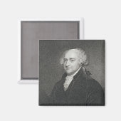 John Adams, gegraveerd door James Barton Longacre Magneet (Voorkant / Achterkant)