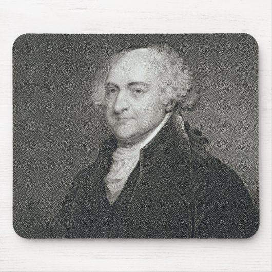 John Adams, gegraveerd door James Barton Longacre  Muismat (Voorkant)