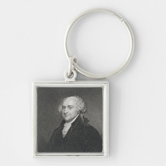 John Adams, gegraveerd door James Barton Longacre  Sleutelhanger (Voorkant)