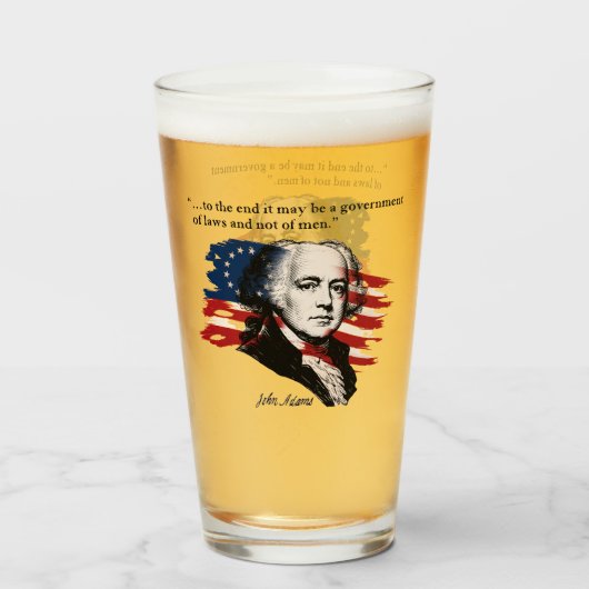 John Adams Glas (Voorkant gevuld)
