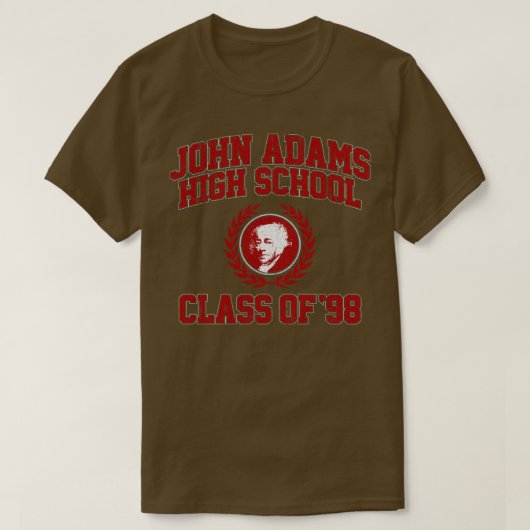 John Adams High School Class of 98 Boy Meets World T-shirt (Design voorkant)