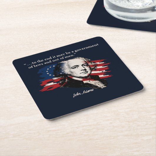 John Adams Kartonnen Onderzetters (Schuin)
