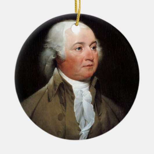 John Adams Keramisch Ornament (Voorkant)