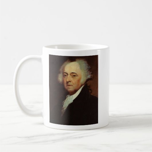 John Adams Liberty citeert keramische Mok (Links)