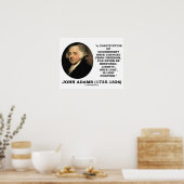 John Adams Liberty Once Lost Forever Quote Poster (Keuken)
