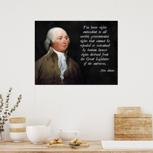 John Adams Natural Law Poster (Keuken)