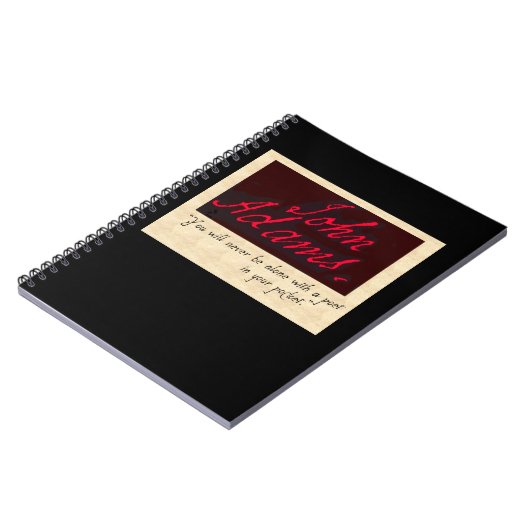 john adams poet journal notitieboek (Linkerzijde)